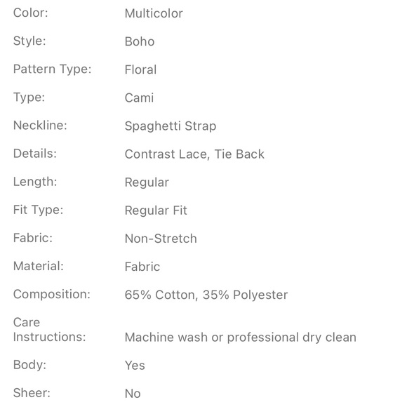 Lace Tie/Open-Back Cami - Picture 3 of 4